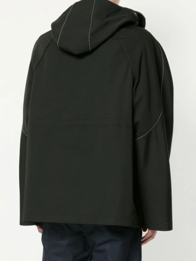 Shop Kiko Kostadinov Contrast Stitching Jacket - Black