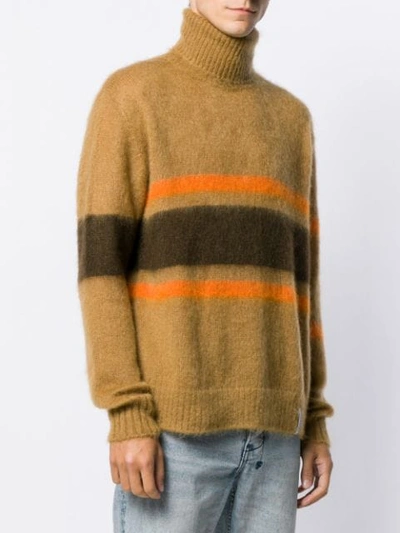 Shop Golden Goose Yoshiro Turtleneck Jumper In Neutrals