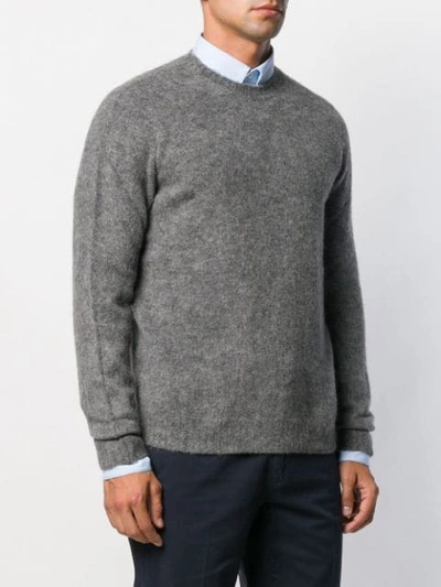 Shop Roberto Collina Classic Long Sleeve Jumper In Grey