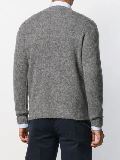 Shop Roberto Collina Classic Long Sleeve Jumper In Grey