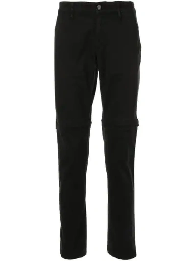 Shop Kenzo Knee Pleat Detail Trousers In Black