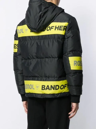 Shop Rossignol Hooded Padded Jacket In Black