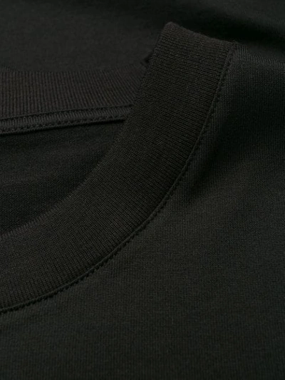 Shop Versace Embellished Logo T-shirt In Black