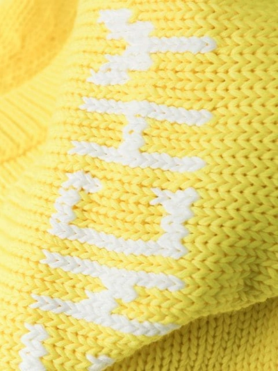 Shop Givenchy Logo Sweater In Yellow