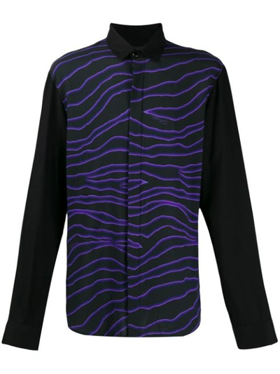 Shop Just Cavalli Abstract Print Shirt In Black