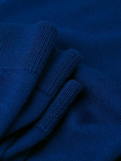 Shop Roberto Collina Rollneck Knit Sweater In Blue