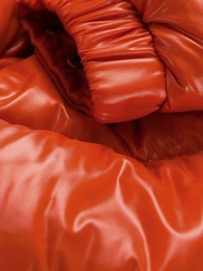 Shop Duvetica Hooded Padded Jacket In Orange