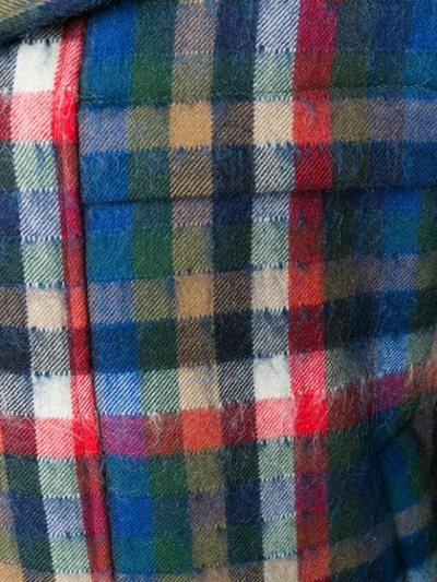 Shop Thom Browne Gingham Tartan Down-filled Hairy Mohair Tech Jacket - Multicolour
