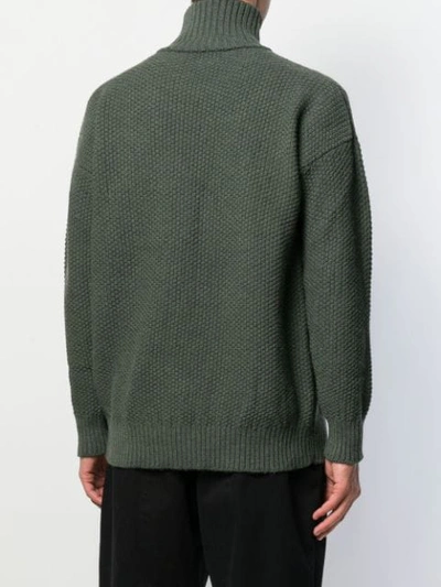 Shop Katharine Hamnett Loose-fit Turtleneck Jumper In Green