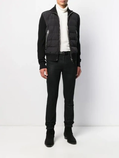 Shop Tom Ford Padded Zip-up Jacket In Black