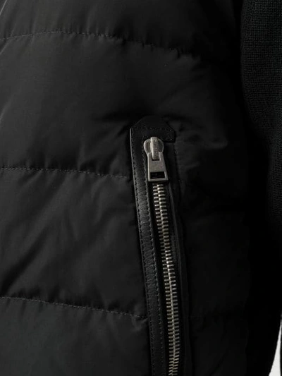 Shop Tom Ford Padded Zip-up Jacket In Black