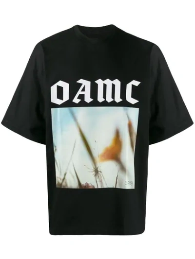 Shop Oamc Logo T-shirt In Black