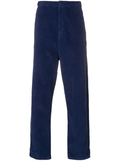 Shop Henrik Vibskov Leo Corduroy Trousers In Blue