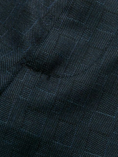 Shop Etro Geometric Pattern Trousers In Blue