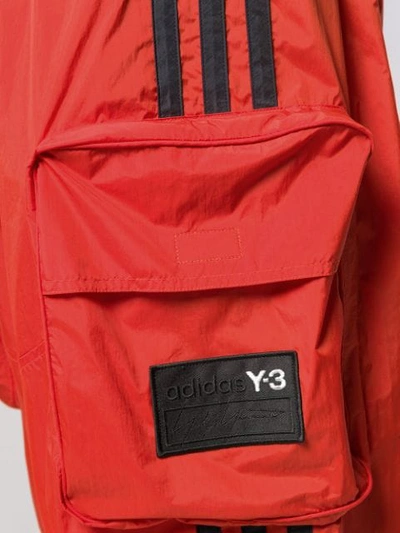 Shop Y-3 Loose-fit Track Trousers In Orange