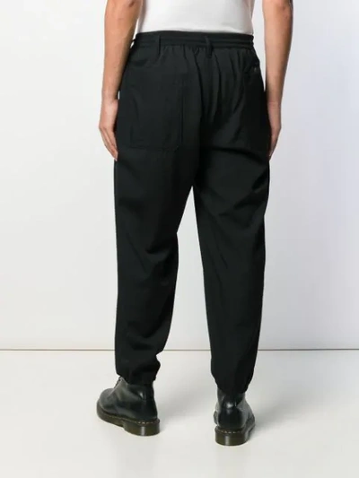 Shop Yohji Yamamoto Gabardine Cargo Pants In Black