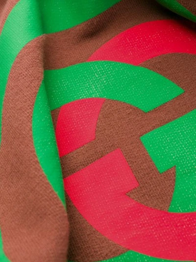 Shop Gucci Interlocking G Print Sweatshirt In Brown