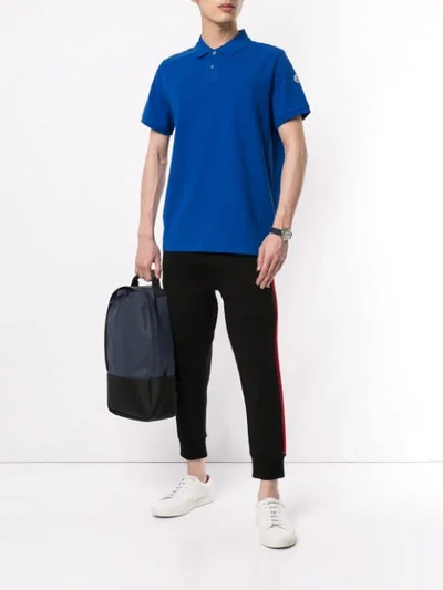 Shop Moncler Basic Polo Shirt In Blue