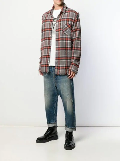 Shop R13 Cropped-jeans Mit Tiefem Schritt In 46q Kelly