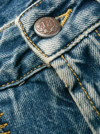 Shop R13 Cropped-jeans Mit Tiefem Schritt In 46q Kelly