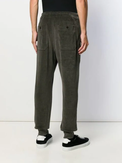 Shop Tom Ford Velvet Sweatpants In Grey