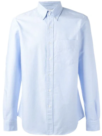 Shop Aspesi Classic Oxford Shirt In Blue