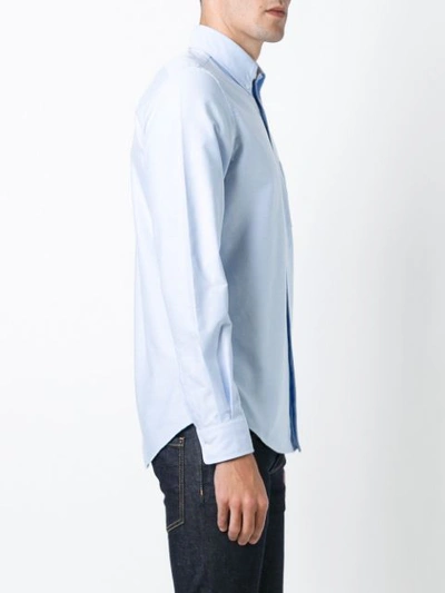 Shop Aspesi Classic Oxford Shirt In Blue