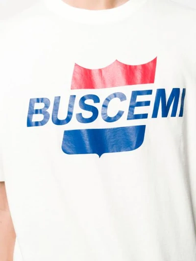 Shop Buscemi Logo Print T In Neutrals