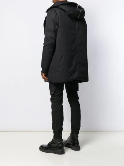 Shop Rick Owens Jumbo Parka Coat In Black