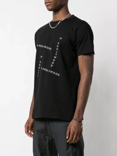 Shop N.hoolywood Logo T-shirt In Black