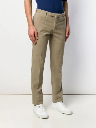 Incotex Textured Straight-leg Trousers In Neutrals