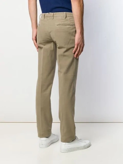 Incotex Textured Straight-leg Trousers In Neutrals
