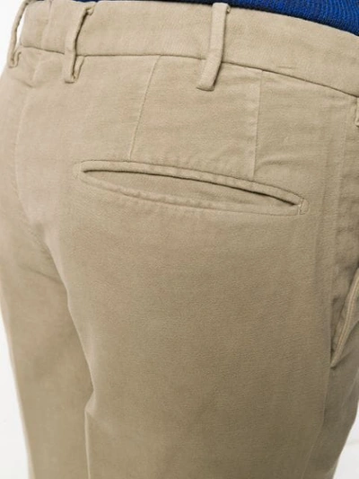 Incotex Textured Straight-leg Trousers In Neutrals