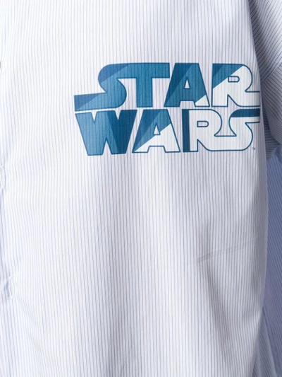 Shop Etro Contrasting Star Wars Shirt In Blue