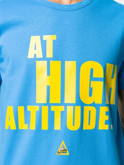 Shop Moncler ”at High Altitude” Print T-shirt In Blue