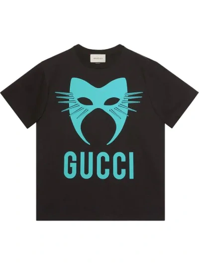 Shop Gucci Online Exclusive  Manifesto Oversize T In 1007 Nero