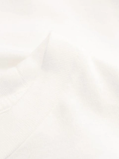 Shop Katharine Hamnett Long-sleeved 'clean Up Or Die' T-shirt In White