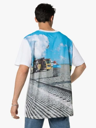 Shop Duo Graphic Printed T-shirt In Blue