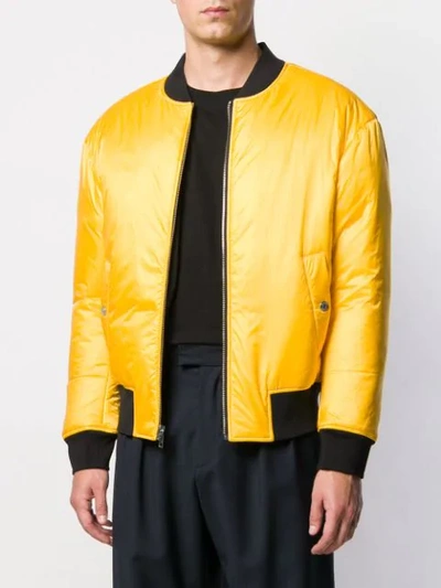 Shop Calvin Klein Jeans Est.1978 Reversible Bomber Jacket In Yellow