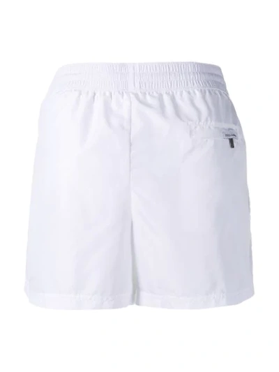 Shop Dolce & Gabbana Logo Swim Shorts In White
