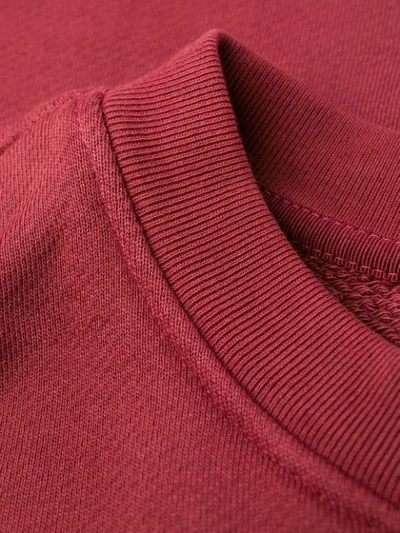 Shop Amiri Logo Print Sweatshirt In Red