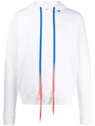 Shop Off-white Arrows Slim Fit Hoodie In White