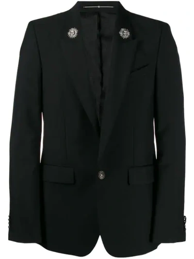 Shop Givenchy Embellished Sun Blazer In 001 Black