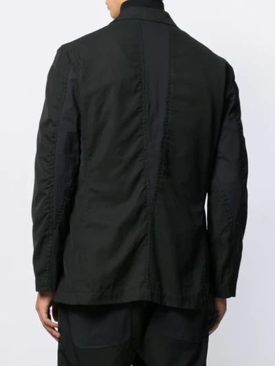 Shop Issey Miyake Loose Fit Button Blazer In Black