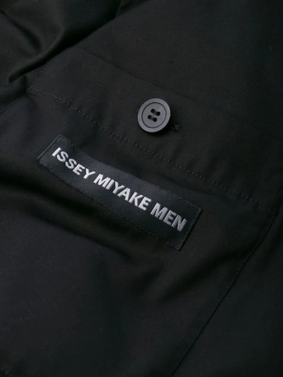 Shop Issey Miyake Loose Fit Button Blazer In Black