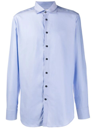 Shop Etro Spread Collar Shirt In 200 Celeste