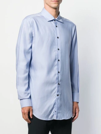 Shop Etro Spread Collar Shirt In 200 Celeste