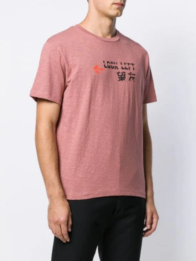 Shop Les Hommes Logo T-shirt In Pink