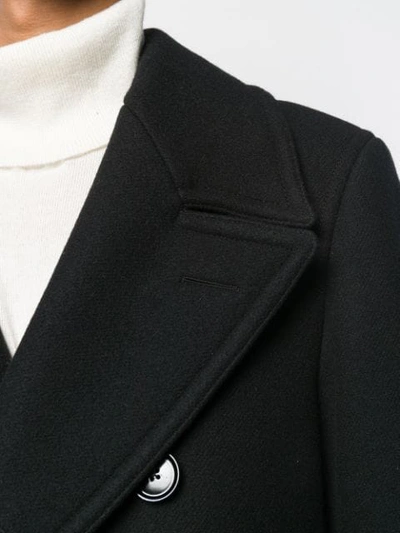 Shop Tom Ford Double-breasted Tailored Coat In Black