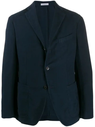 Shop Boglioli Single-breasted Buttoned Jacket In Blue